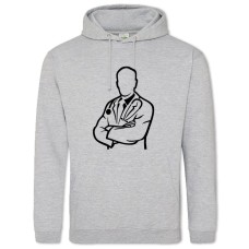 Hoodie with Print Day Medica Doctor Loop - 2XL grey