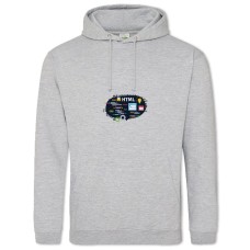 Hoodie with Print Day Of The Programmer Html - 2XL grey