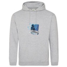 Hoodie with Print Day Of The Programmer Computer - 2XL grey