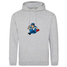 Hoodie with Print Day Plumbing Plumber With Wrench - 2XL grey