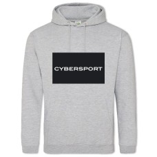 Hoodie with Print Cybersport - 2XL grey