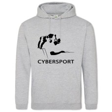 Hoodie with Print Esports Players - 2XL grey