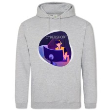 Hoodie with Print Esports Players 2 - 2XL grey