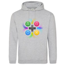 Hoodie with Print Esports Game Pad Keys Are A Navigation - 2XL grey
