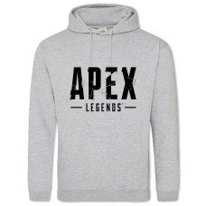 Худи с принтом Апекс Ледженс Надпись - 2XL серый