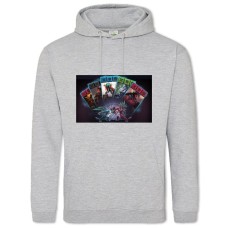 Худи с принтом Артифакт Карты - 2XL серый