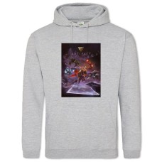 Худи с принтом Артифакт Заставка 2 - 2XL серый