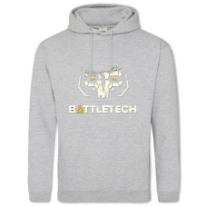 Худи с принтом Батл Тех Логотип - 2XL серый