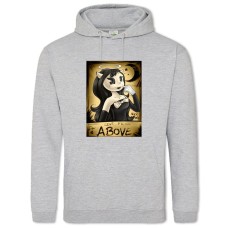 Худи с принтом Алиса Ангел - 2XL серый