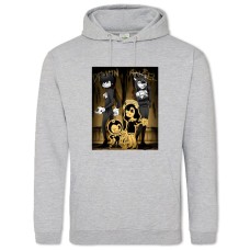Худи с принтом Бенди И Алиса - 2XL серый