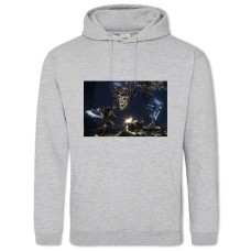 Hoodie with Print Zobra - 2XL grey