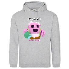 Hoodie with Print Sakura Spike - 2XL grey