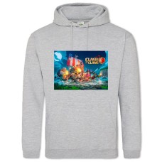 Hoodie with Print Slash Of Slans Saver 2 - 2XL grey