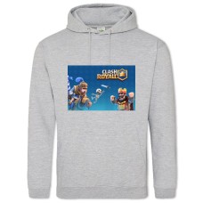 Hoodie with Print Slash Royale King Skeleton And Rider - 2XL grey