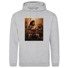 Hoodie with Print Conan And The Beast - 2XL grey