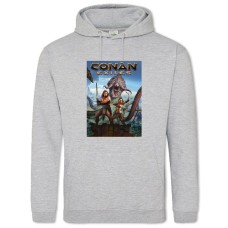 Hoodie with Print Conan Exiles Saver - 2XL grey