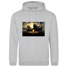 Hoodie with Print Cs Go - 2XL grey