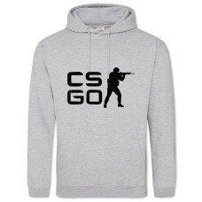 Hoodie with Print Cs Go Circuit - 2XL grey