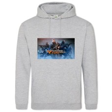Hoodie with Print Cross Fire Legends - 2XL grey