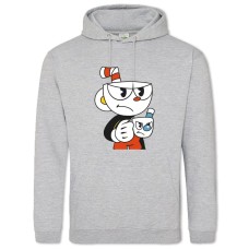 Hoodie with Print Cuphead Protagonist - 2XL grey