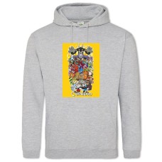 Hoodie with Print Cuphead All The Heroes Of The Game - 2XL grey