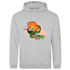 Hoodie with Print Cuphead Flower Girl - 2XL grey