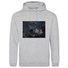 Худи с принтом Босс Без Головы - 2XL серый