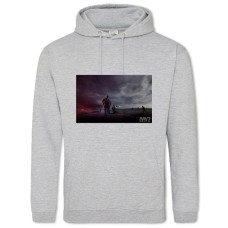 Hoodie with Print Dayz Go On The Attack - 2XL grey