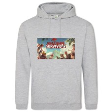 Hoodie with Print Dead Island Survivors - 2XL grey