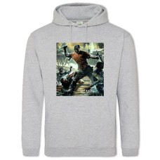 Hoodie with Print Dead Island Attack On The Zombies - 2XL grey
