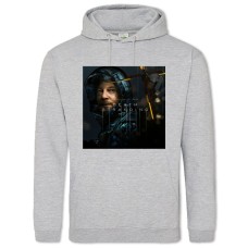 Hoodie with Print Death Stranding Hero In The Night - 2XL grey
