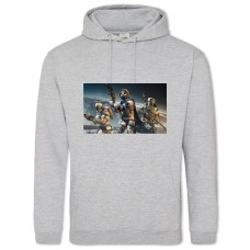 Hoodie with Print Destiny Three Warriors - 2XL grey