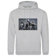 Hoodie with Print Destiny Three Soldiers - 2XL grey
