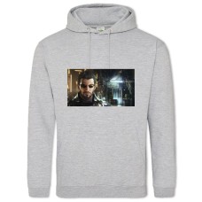 Hoodie with Print Deus Ex Protagonist - 2XL grey