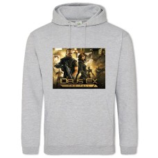 Hoodie with Print Deus Ex The Fall - 2XL grey