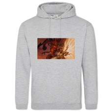 Hoodie with Print Diablo Lord Of Terror - 2XL grey