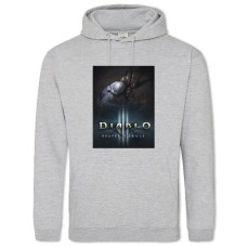 Hoodie with Print Diablo 3 Reaper Of Souls - 2XL grey