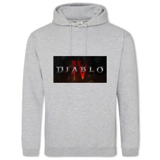Hoodie with Print Diablo 4 - 2XL grey