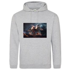 Hoodie with Print Diablo Angel - 2XL grey