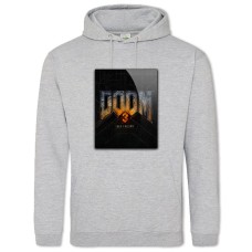 Hoodie with Print Doom 3 Bfg Edition Logo 2 - 2XL grey