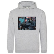 Hoodie with Print Doom Battle - 2XL grey