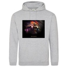 Худі з принтом Доту 2 Інвокер - 2XL сірий