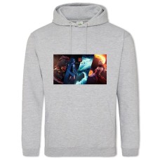 Hoodie with Print Dota 2 Four Elements 2 - 2XL grey