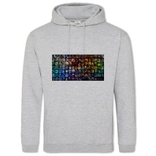 Hoodie with Print Dota 2 All The Characters - 2XL grey