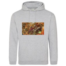Hoodie with Print Dungeons & Dragons Battle - 2XL grey