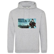 Худи с принтом Элекс 2 - 2XL серый