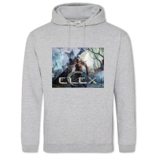 Худи с принтом Элекс Заставка - 2XL серый