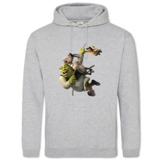 Худи с принтом Шрек Друзья - 2XL серый