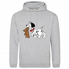 Hoodie with Print 101 Dalmatians Puppy With Toys - 2XL grey