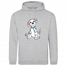 Hoodie with Print 101 Dalmatians Funny Puppy - 2XL grey